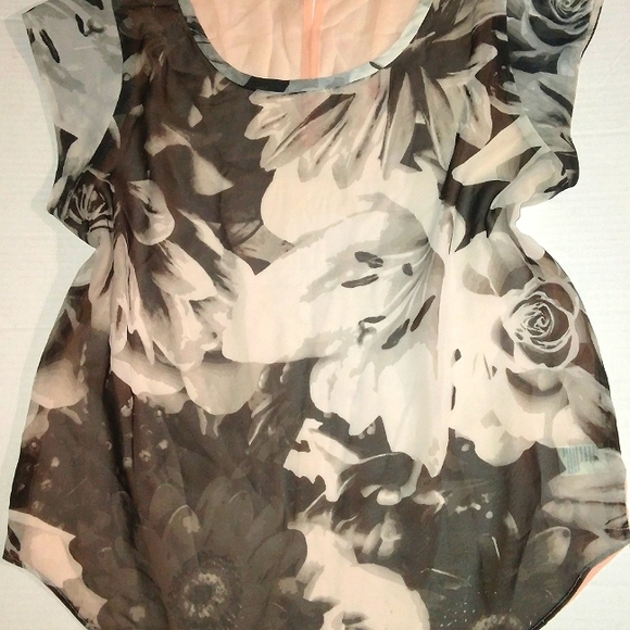 Gorgeous AMERICAN EAGLE Colorblock Floral Print Blouse ~Medium~ - Picture 8 of 16